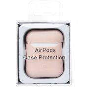 Чехол Soft touch для кейса Apple AirPods (розовый) — 3