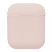 Чехол Soft touch для кейса Apple AirPods (розовый) — 1