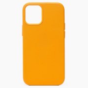 Чехол-накладка LC011 экокожа MSafe для Apple iPhone 12 (ярко-желтая) — 1