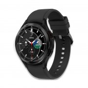 Защитная пленка силиконовая для Samsung Galaxy Watch 4 Classic (42 mm) (черная)