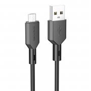 Кабель Borofone BX70 (USB - micro-USB) черный