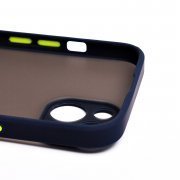 Чехол-накладка - PC041 для Apple iPhone 13 (черно-фиолетовая) — 3