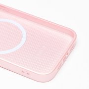 Чехол-накладка - SM021 SafeMag для Apple iPhone 14 (светло-розовая) — 3