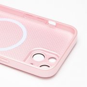 Чехол-накладка - SM021 SafeMag для Apple iPhone 14 (светло-розовая) — 2