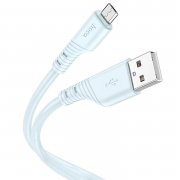 Кабель Hoco X97 Crystal (USB - micro USB) (светло-голубой) — 1