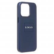 Чехол-накладка - SM002 экокожа SafeMag для Apple iPhone 14 Pro (синяя) — 3