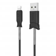 Кабель Hoco X24 Pisces для Apple ( USB - lightning) (черный)