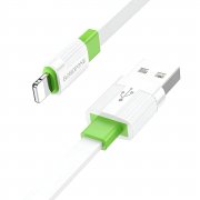 Кабель Borofone BX89 для Apple (USB - lightning) (бело-зеленый)