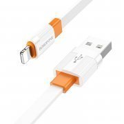 Кабель Borofone BX89 для Apple (USB - lightning) (бело-оранжевый)