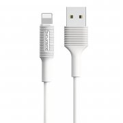 Кабель Borofone BX1 для Apple (USB - lightning) (белый)