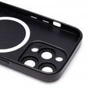 Чехол-накладка Matte SafeMag для Apple iPhone 15 Pro (черная) — 3