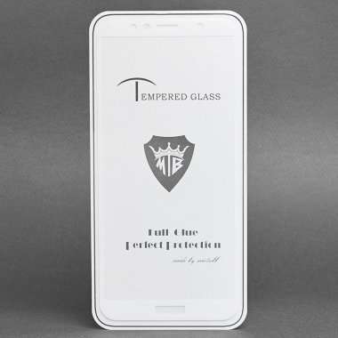 Защитное стекло для Huawei Honor 7A Pro (полное покрытие)(белое) — 1