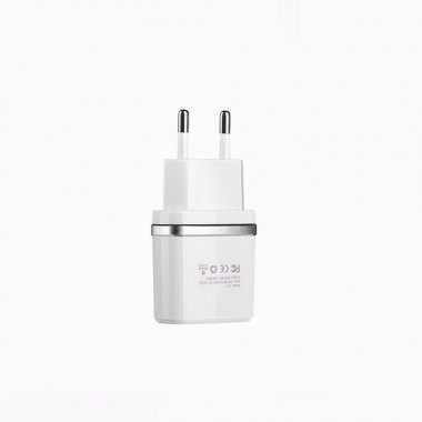 Сетевое зарядное устройство HOCO C12 2USB (белое) &mdash; 2