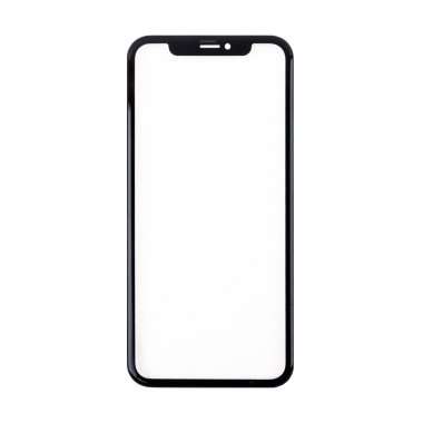 Стекло для Apple iPhone XR с пленкой OCA (черное) &mdash; 3