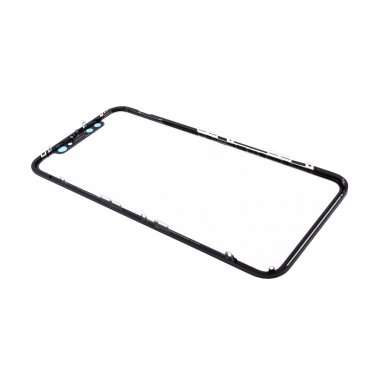 Стекло для Apple iPhone XR с пленкой OCA (черное) &mdash; 1