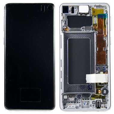 Дисплейный модуль с тачскрином для Samsung Galaxy S10 (G973F) (белый) — 1