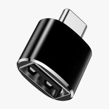 Адаптер (переходник) HOCO UA5 (Type-C - USB-A) черный &mdash; 3