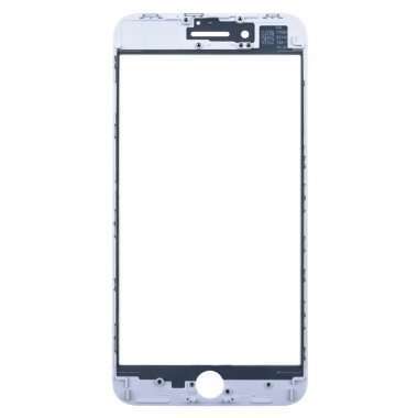 Стекло для Apple iPhone 8 Plus с рамкой и пленкой OCA (белое) &mdash; 2
