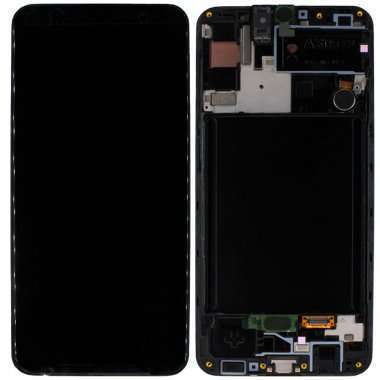 Дисплейный модуль с тачскрином для Samsung Galaxy A30s (A307F) (черный) AMOLED — 1