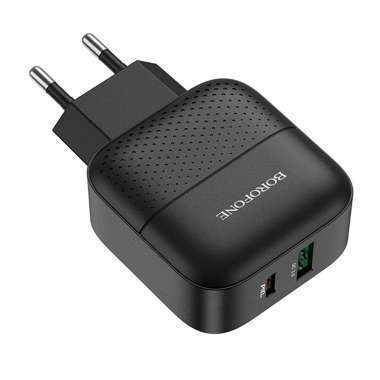 Сетевое зарядное устройство Borofone BA46A USB/Type-C (черное) &mdash; 4