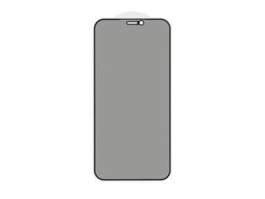 Защитное стекло для Apple iPhone 12 mini (приват) (черное) — 1