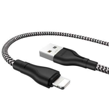 Кабель Borofone BX39 Beneficial для Apple (USB - lightning) (черно-белый) — 5