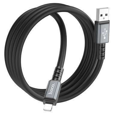 Кабель Hoco X85 для Apple (USB - lightning) (черный) — 6