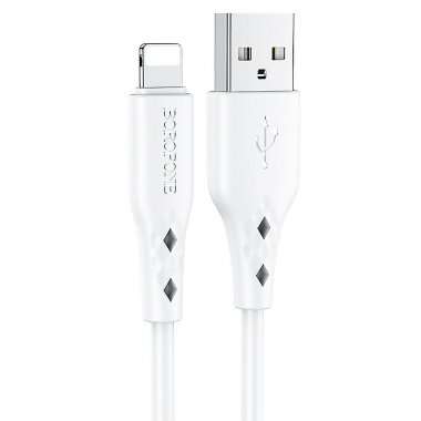 Кабель Borofone BX48 для Apple (USB - lightning) (белый) — 1