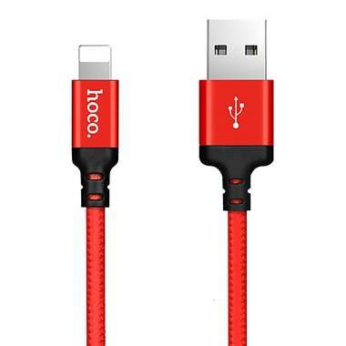 Кабель Hoco X14 Times Speed для Apple (USB - lightning) (красно-черный) — 1