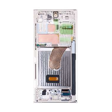 Дисплейный модуль с тачскрином для Samsung Galaxy S23 Ultra (S918B) (бежевый) &mdash; 1