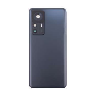 Задняя крышка для Xiaomi 12T Pro (черная) (матовая) премиум — 2