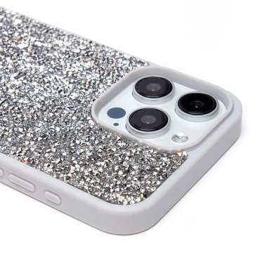 Чехол-накладка POSH SHINE для Apple iPhone 15 Pro Max (серебристая) — 5